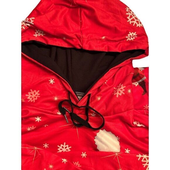 Santas Red Cute Ugly Sweater SweatShirt Juniors Med? Women S? See Desc Fast Ship - Picture 3 of 10